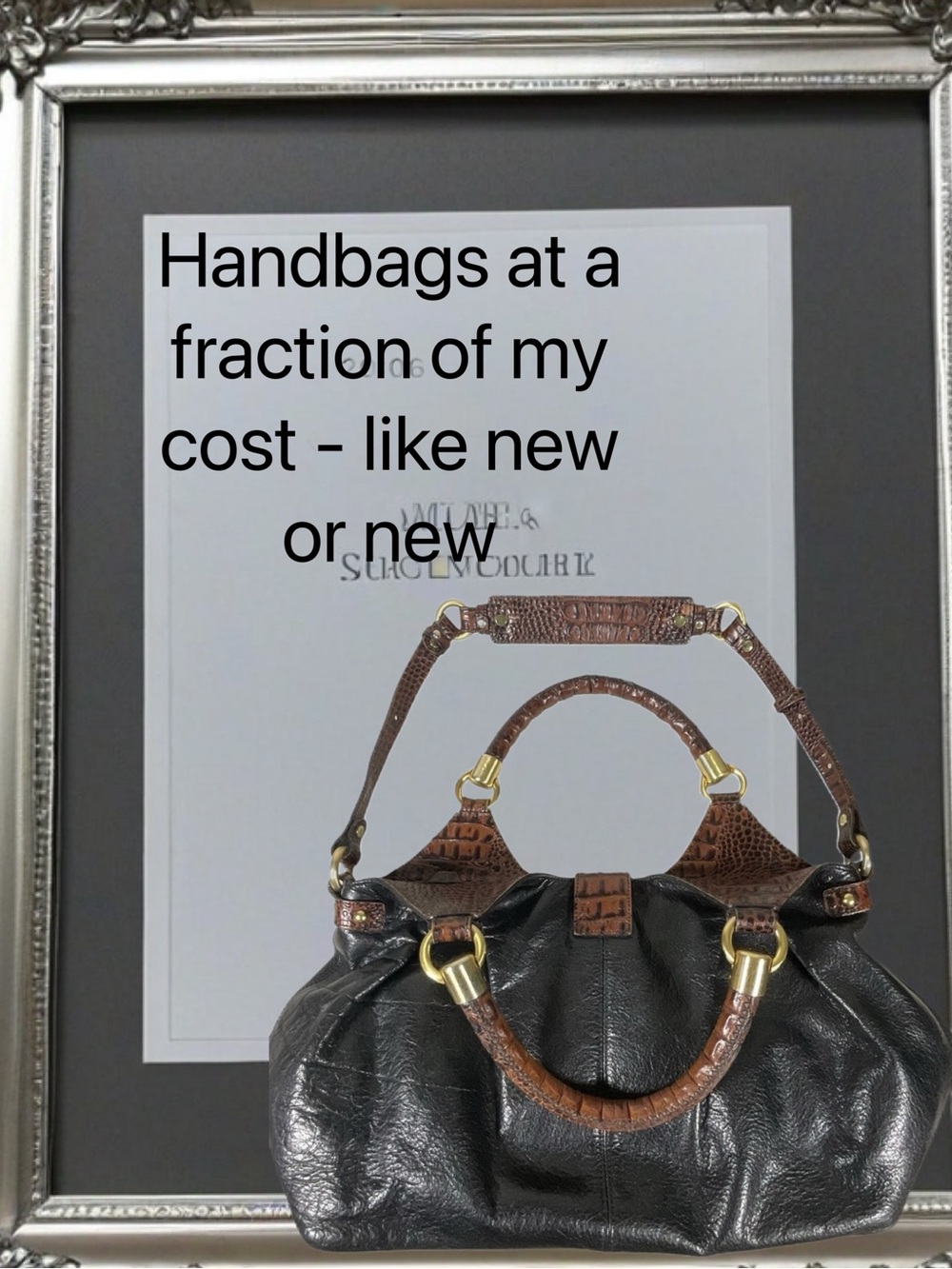 Elegant Brahmin “Dagny” Leather Handbag